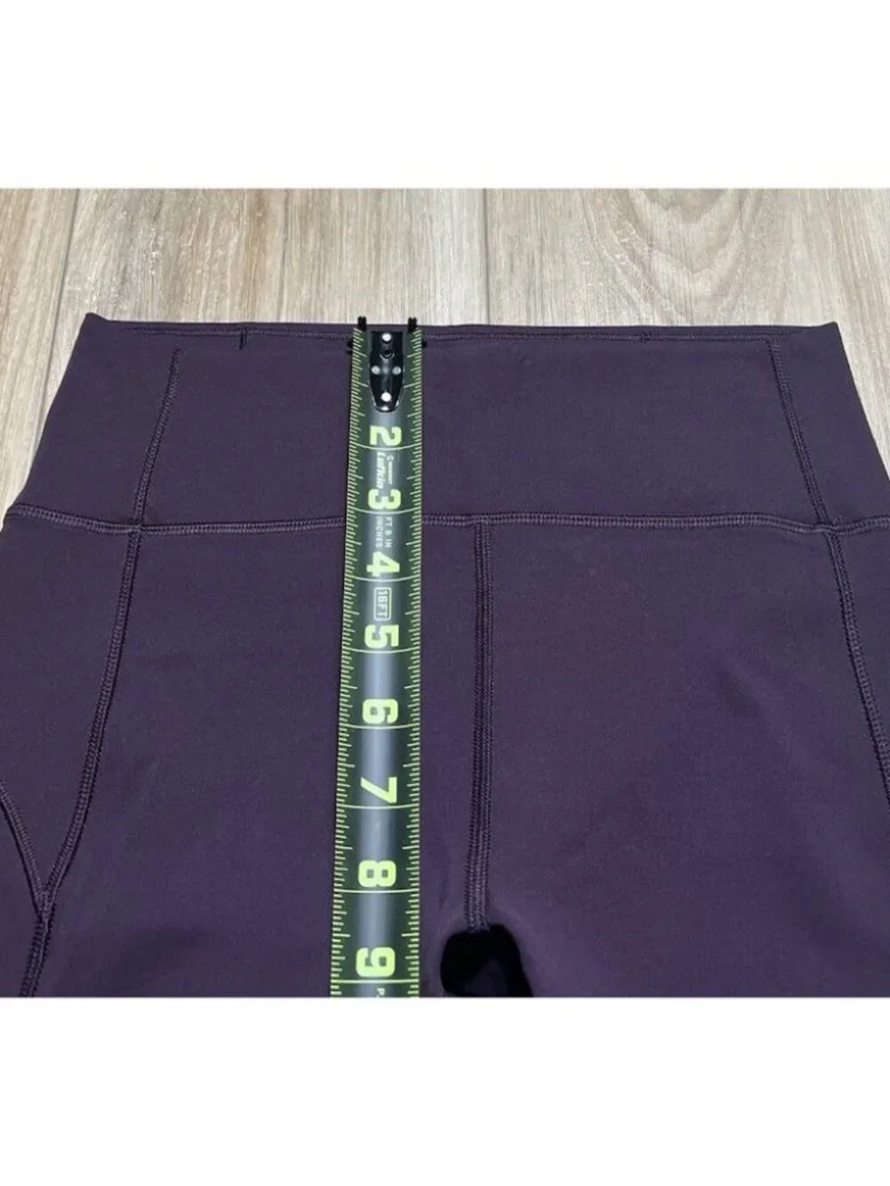 Lululemon In Movement Purple Everlux Cropped Leggings - Women Size 6 *Stained